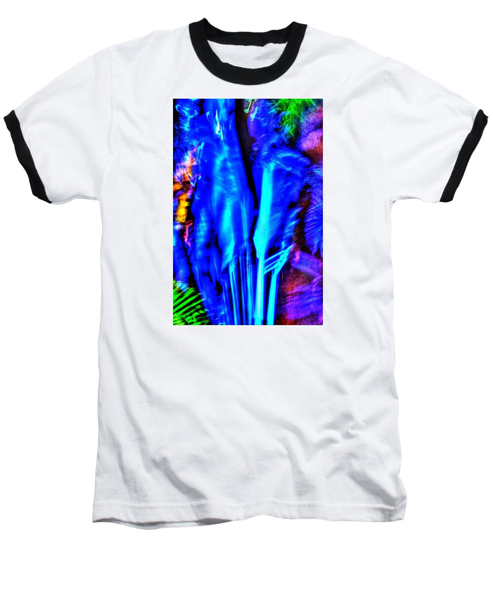 Light Show Baseball T-Shirt featuring the photograph Tropical Lightshow by Richard Ortolano