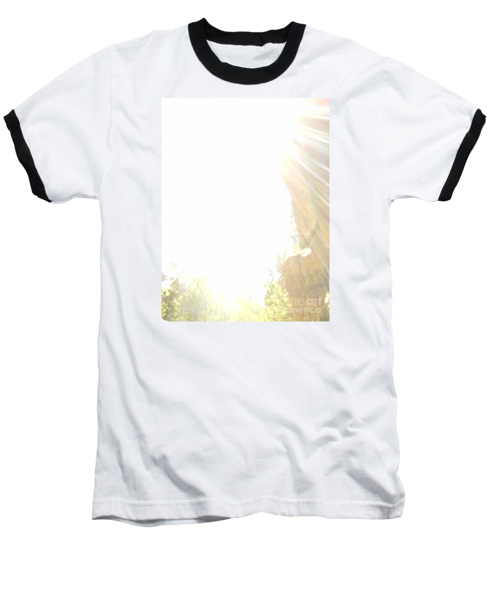 Zion Baseball T-Shirt featuring the photograph True Light Lower Emerald Pools Zion by Heather Kirk