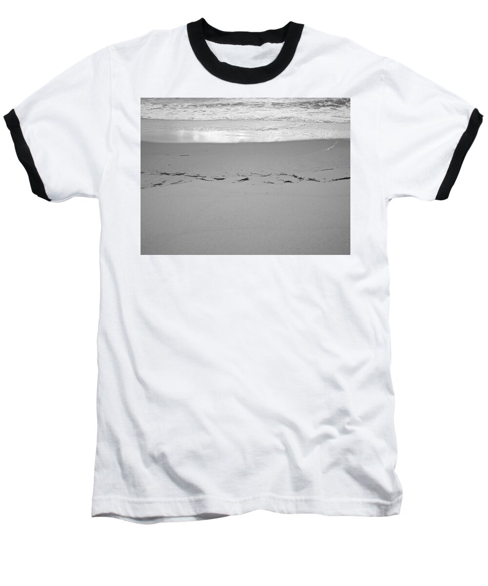 Beach Baseball T-Shirt featuring the photograph Wave Remarks by Lara Morrison