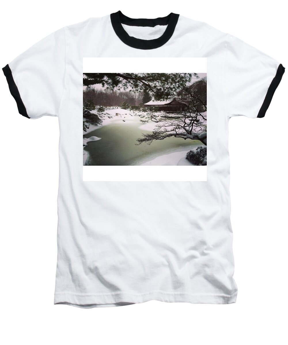 Play Baseball T-Shirt featuring the photograph We Got Married Here! #japaneseteahouse by Katie Cupcakes