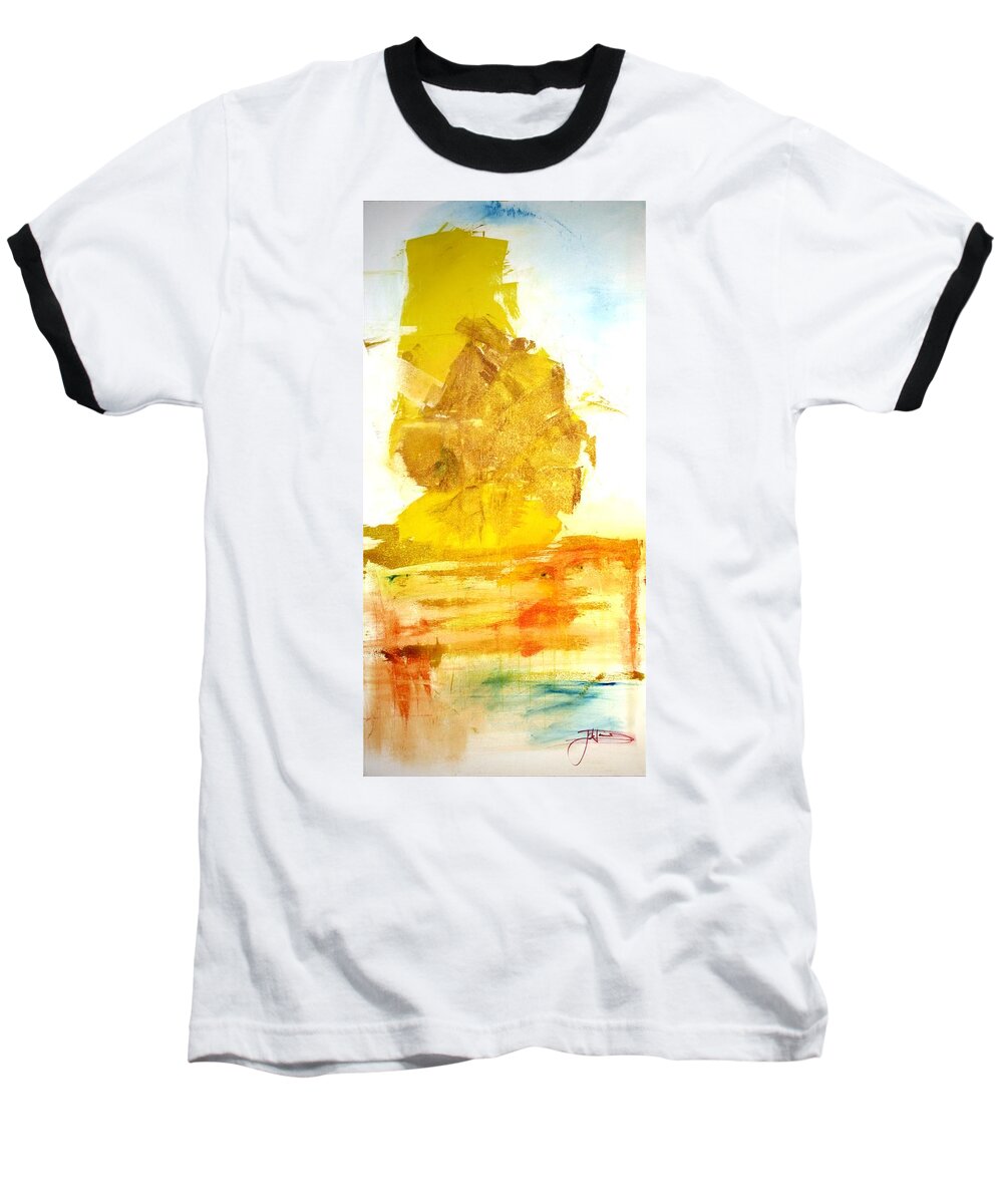 Original Baseball T-Shirt featuring the painting What Have We Done by Jack Diamond