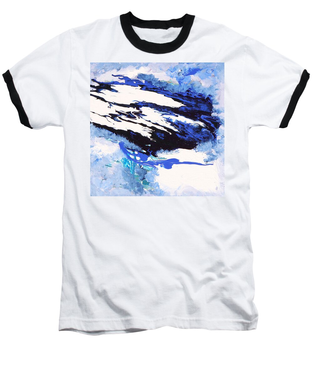 Fusionart Baseball T-Shirt featuring the painting Wind by Ralph White