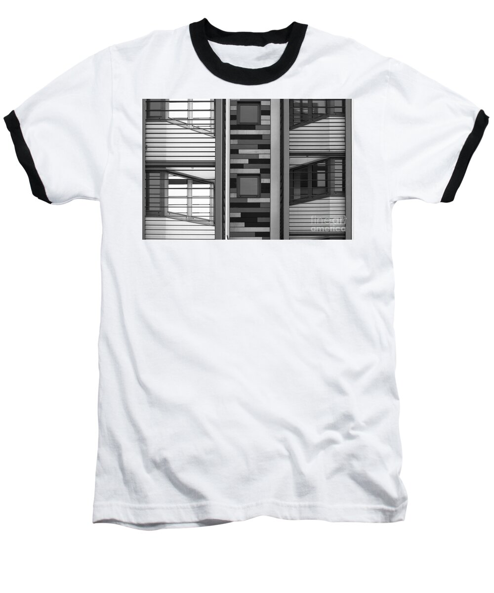 Wendy Baseball T-Shirt featuring the photograph Horizontal Vertical Abstract by Wendy Wilton