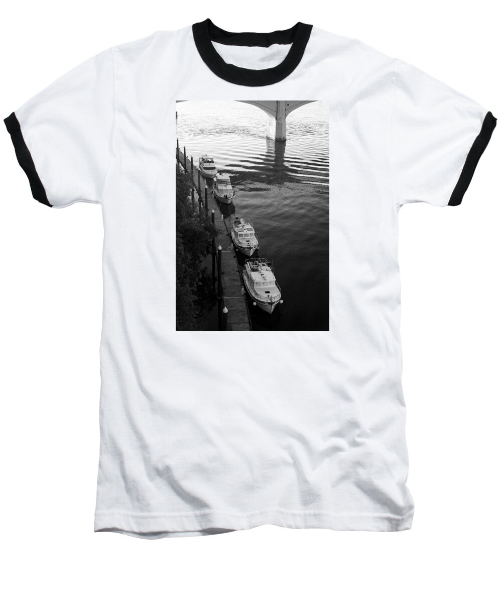 Boats Baseball T-Shirt featuring the photograph Yachts at Dock by George Taylor