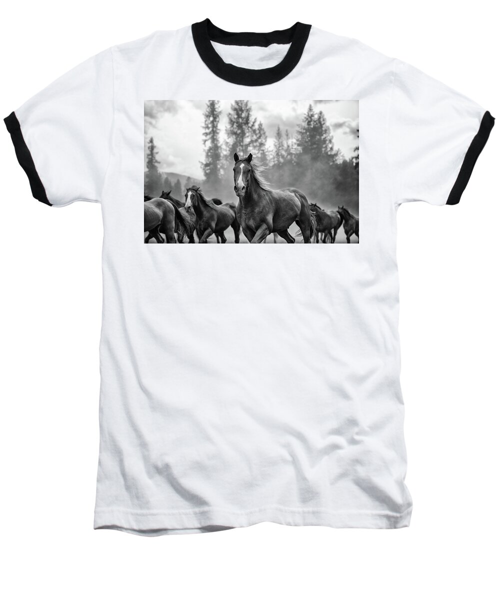 Horses Baseball T-Shirt featuring the photograph Untitled #3 by Ryan Courson