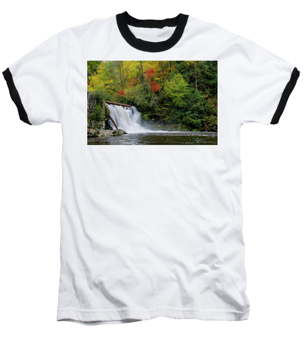 Abrams Falls Baseball T-Shirt featuring the photograph Abrams Falls by Larry Bohlin