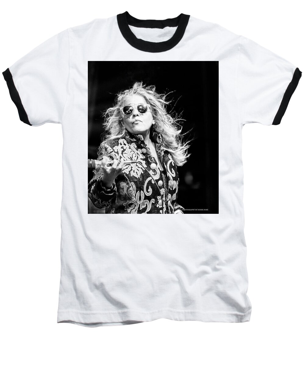 Missing Persons Baseball T-Shirt featuring the photograph Dale Bozzio 1 by Denise Dube