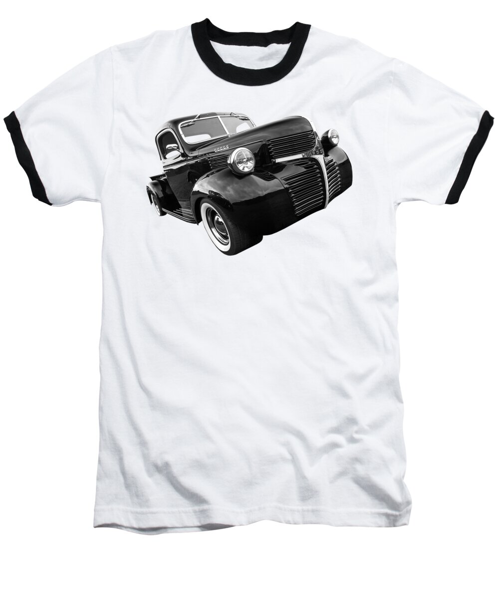 Dodge Truck Baseball T-Shirt featuring the photograph Dodge Truck 1947 Side View by Gill Billington
