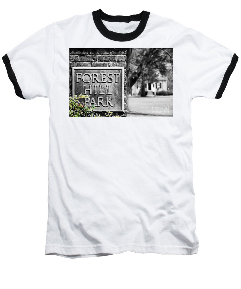 Forest Baseball T-Shirt featuring the digital art Forest Hill by Kelvin Booker