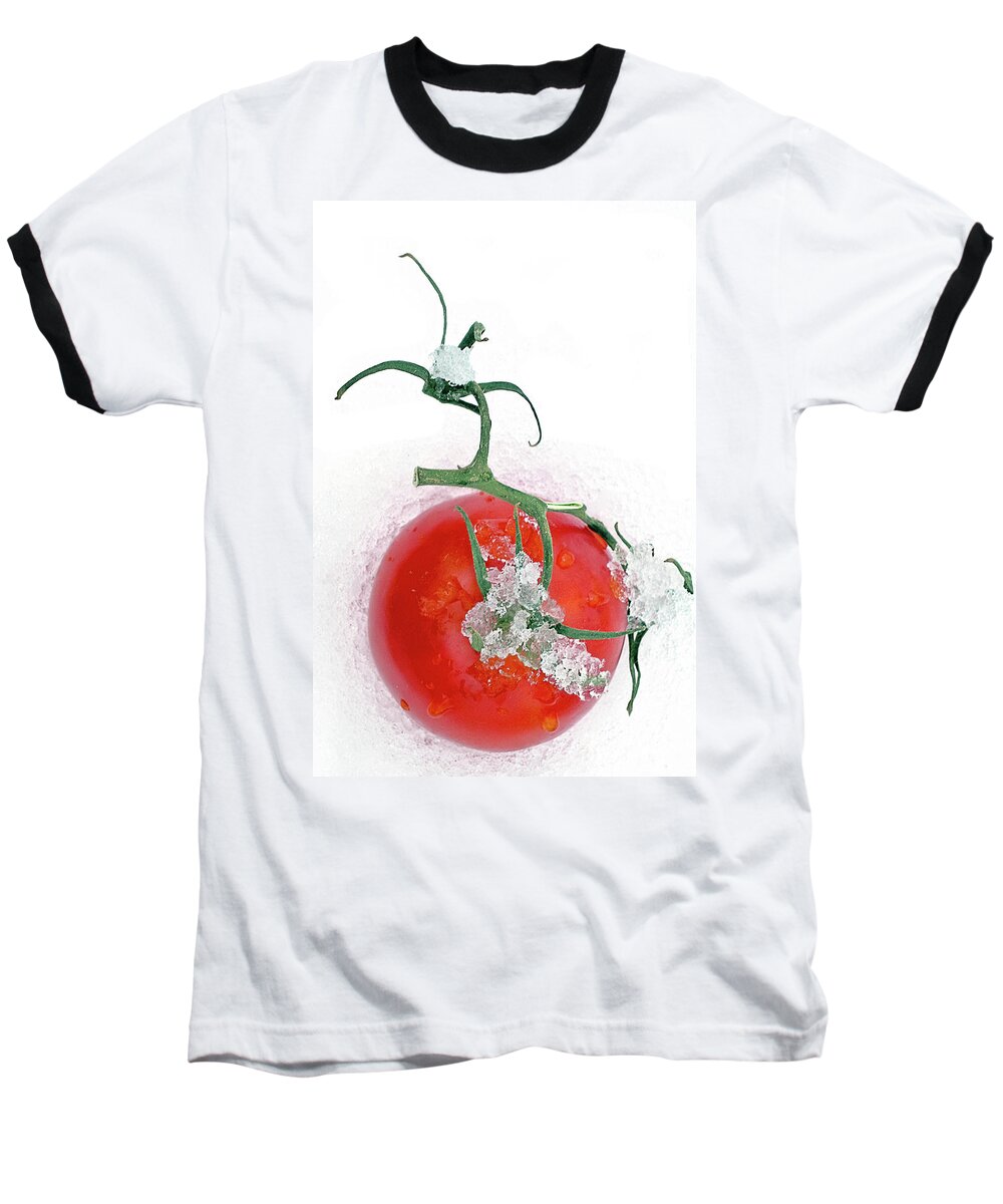 Fresh Baseball T-Shirt featuring the photograph Fresh vine tomato by Tatiana Travelways