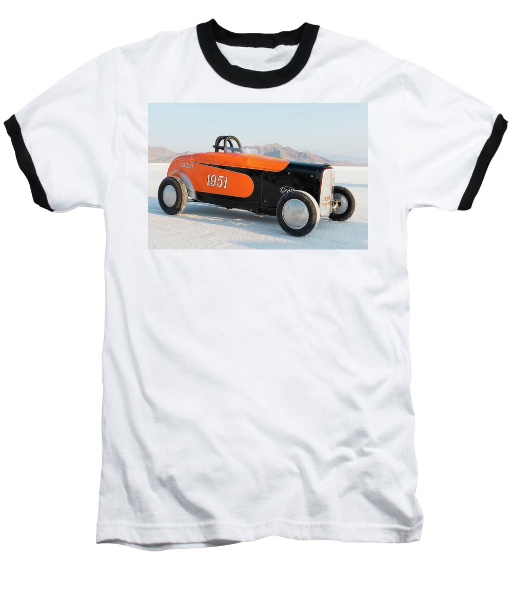  Baseball T-Shirt featuring the photograph Hi-boy Roadster #1951 by Andy Romanoff