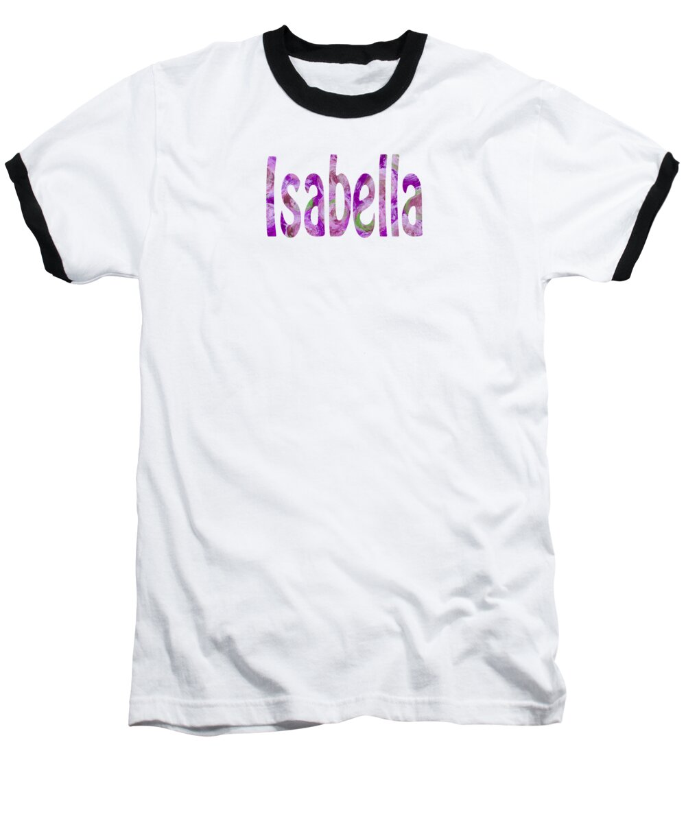Isabella Baseball T-Shirt featuring the painting Isabella by Corinne Carroll