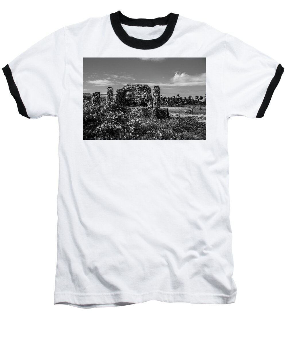 Oven Baseball T-Shirt featuring the photograph Old brick oven by Stuart Manning
