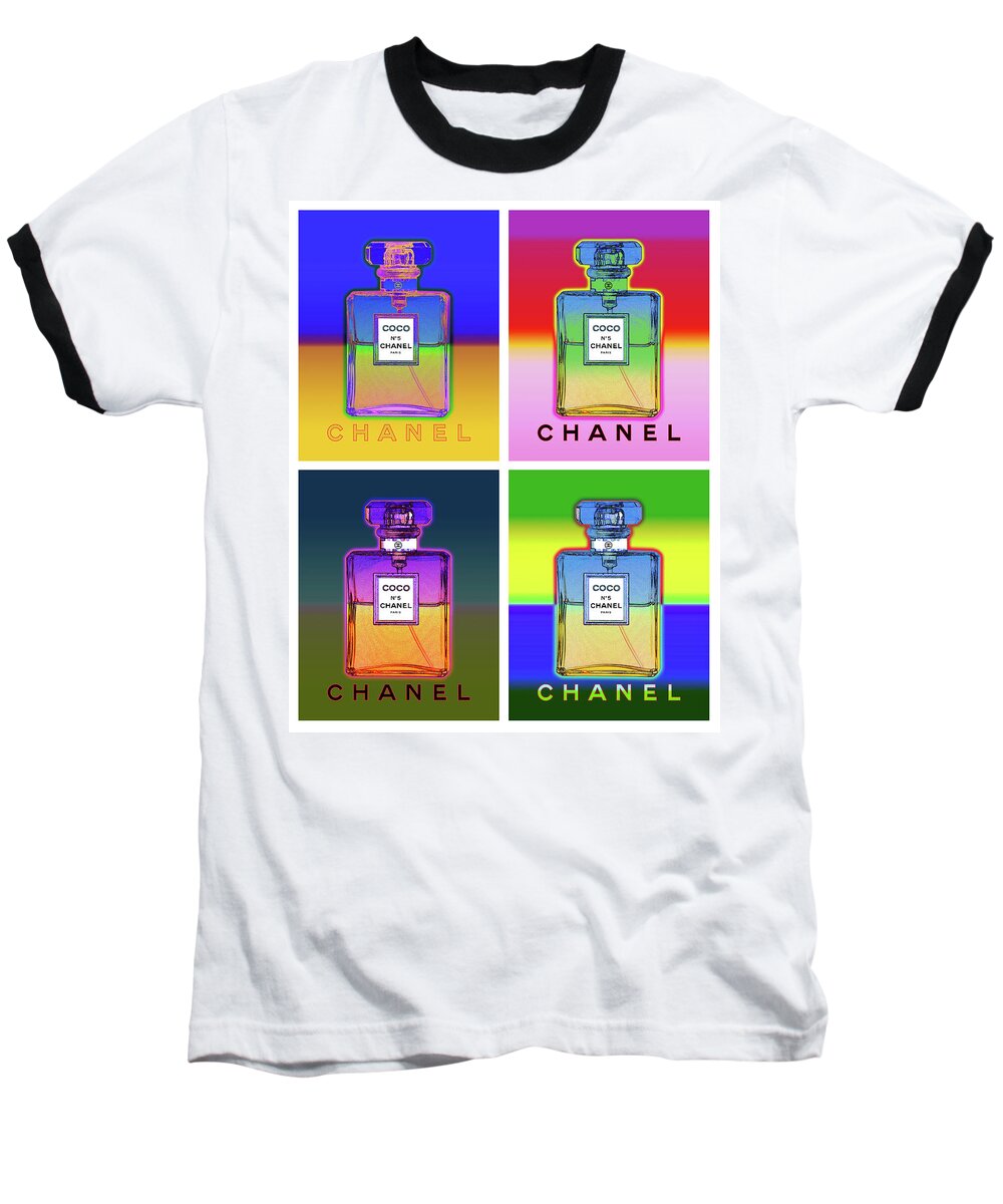 Digital Baseball T-Shirt featuring the digital art POP Chanel by Gary Grayson