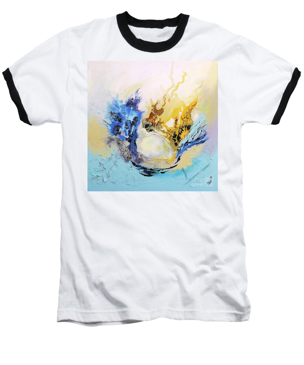 Acrylic Baseball T-Shirt featuring the painting Rebirth by Jutta Maria Pusl