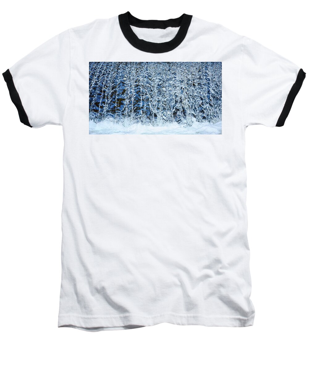 Waterfall Baseball T-Shirt featuring the photograph Refreshing Spring Water Fall by Carl Amoth