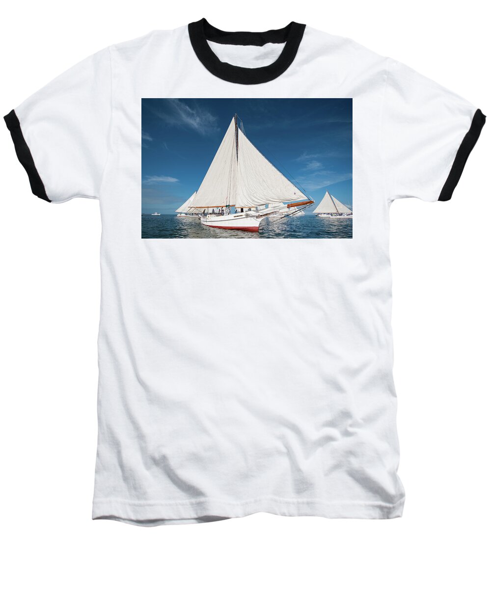 Skipjack Baseball T-Shirt featuring the photograph Skipjack Rosie Parks by Mark Duehmig