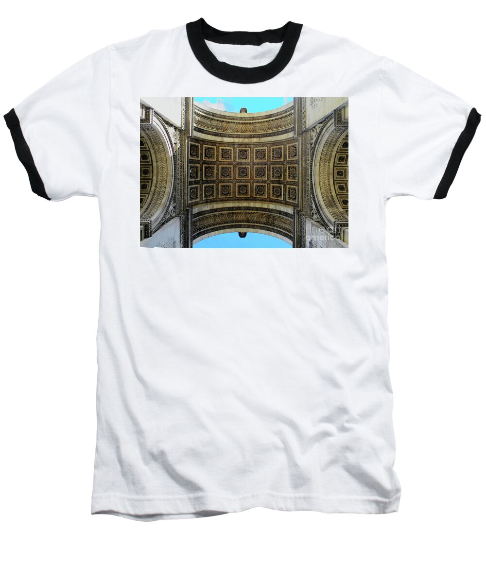Arc De Triomphe Baseball T-Shirt featuring the photograph Sous L'Arc de Triomphe by Rick Locke - Out of the Corner of My Eye