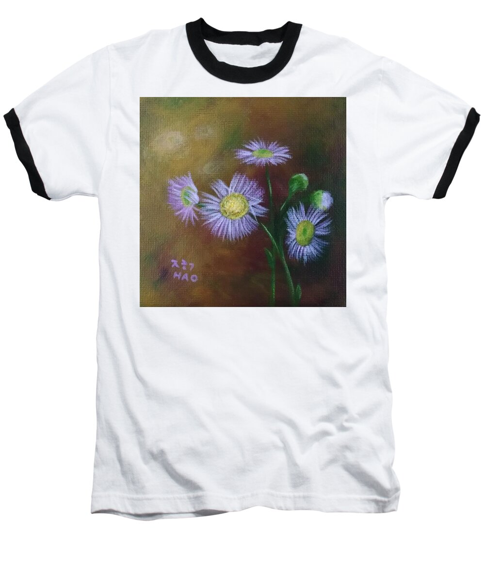 Weeds Baseball T-Shirt featuring the painting The Unwanted 1 by Helian Cornwell