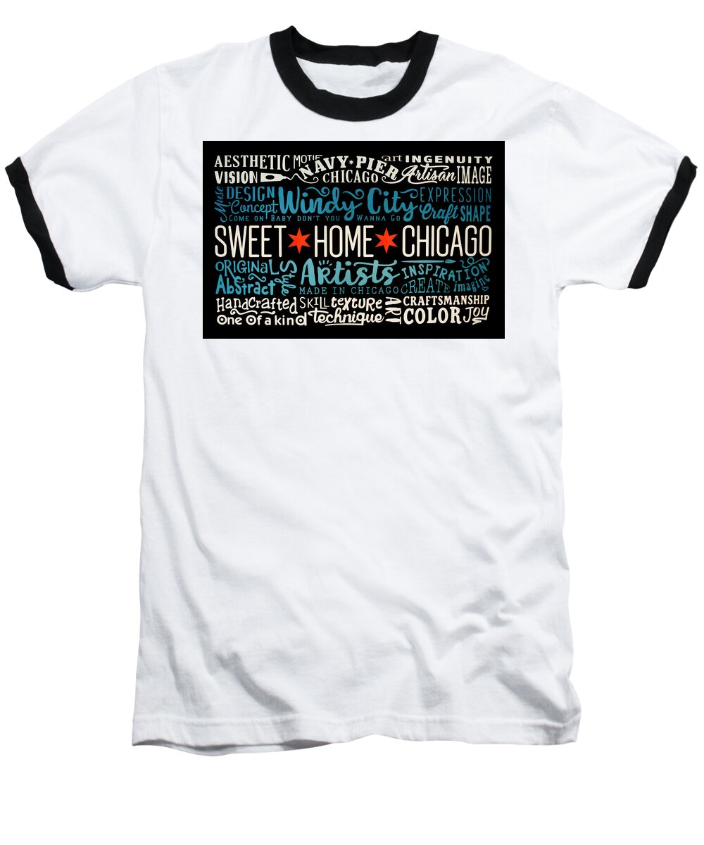 Chicago Baseball T-Shirt featuring the photograph Wall art Chicago by Stuart Manning