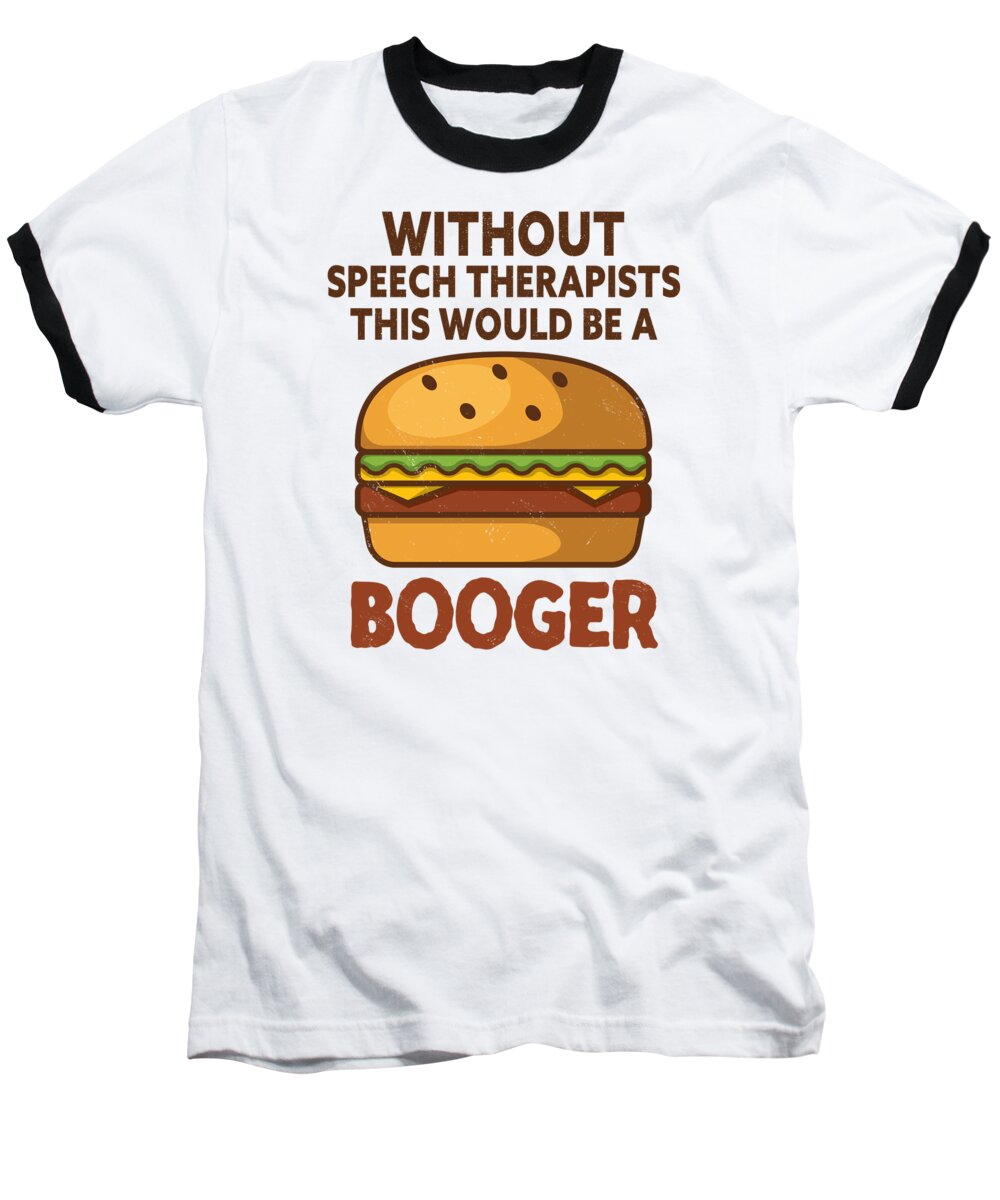 Speech Pathologist Baseball T-Shirt featuring the digital art Speech Pathologist Words Speech Language Pathology #1 by Toms Tee Store