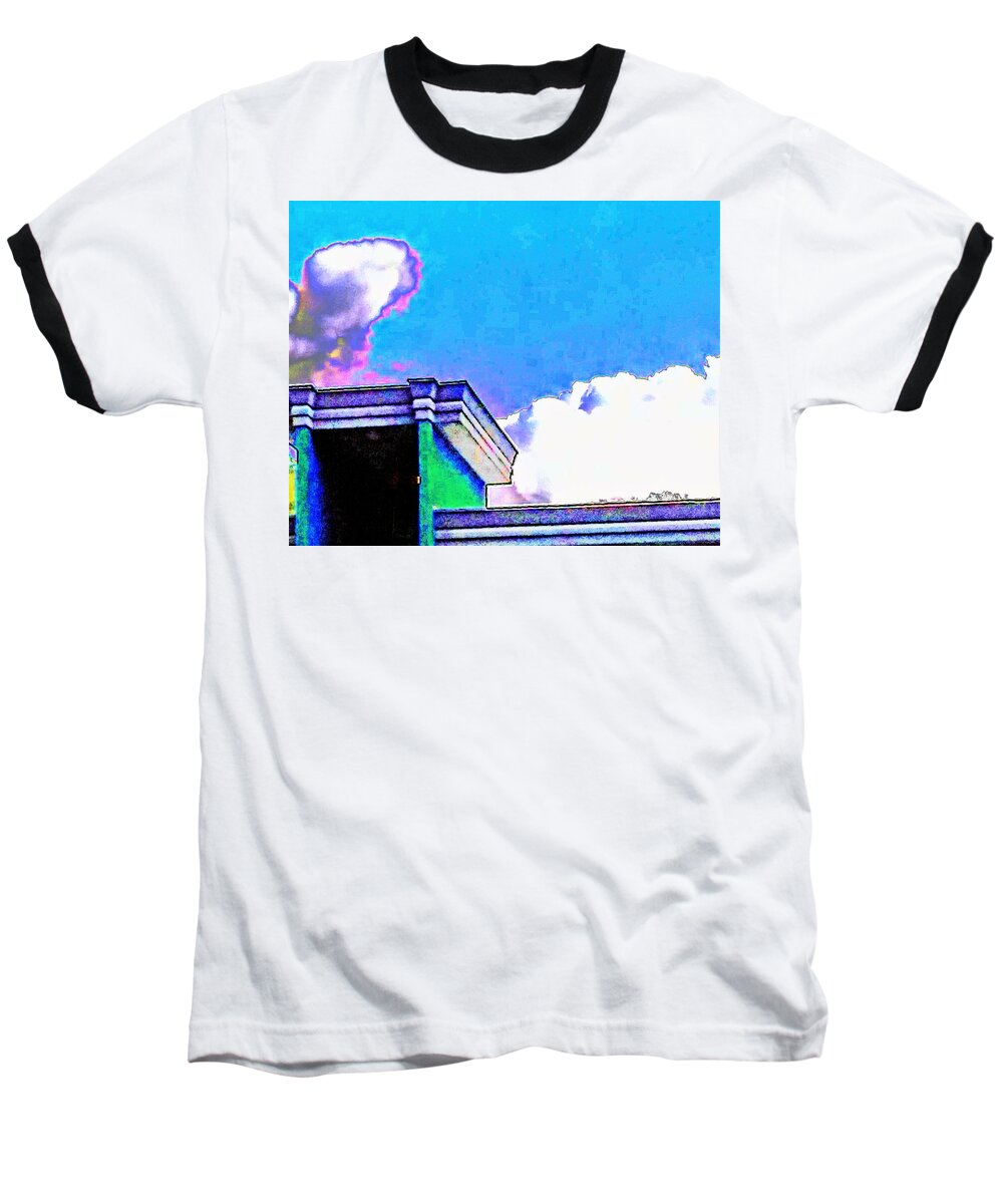 Sky Baseball T-Shirt featuring the photograph Above A Building by Andrew Lawrence