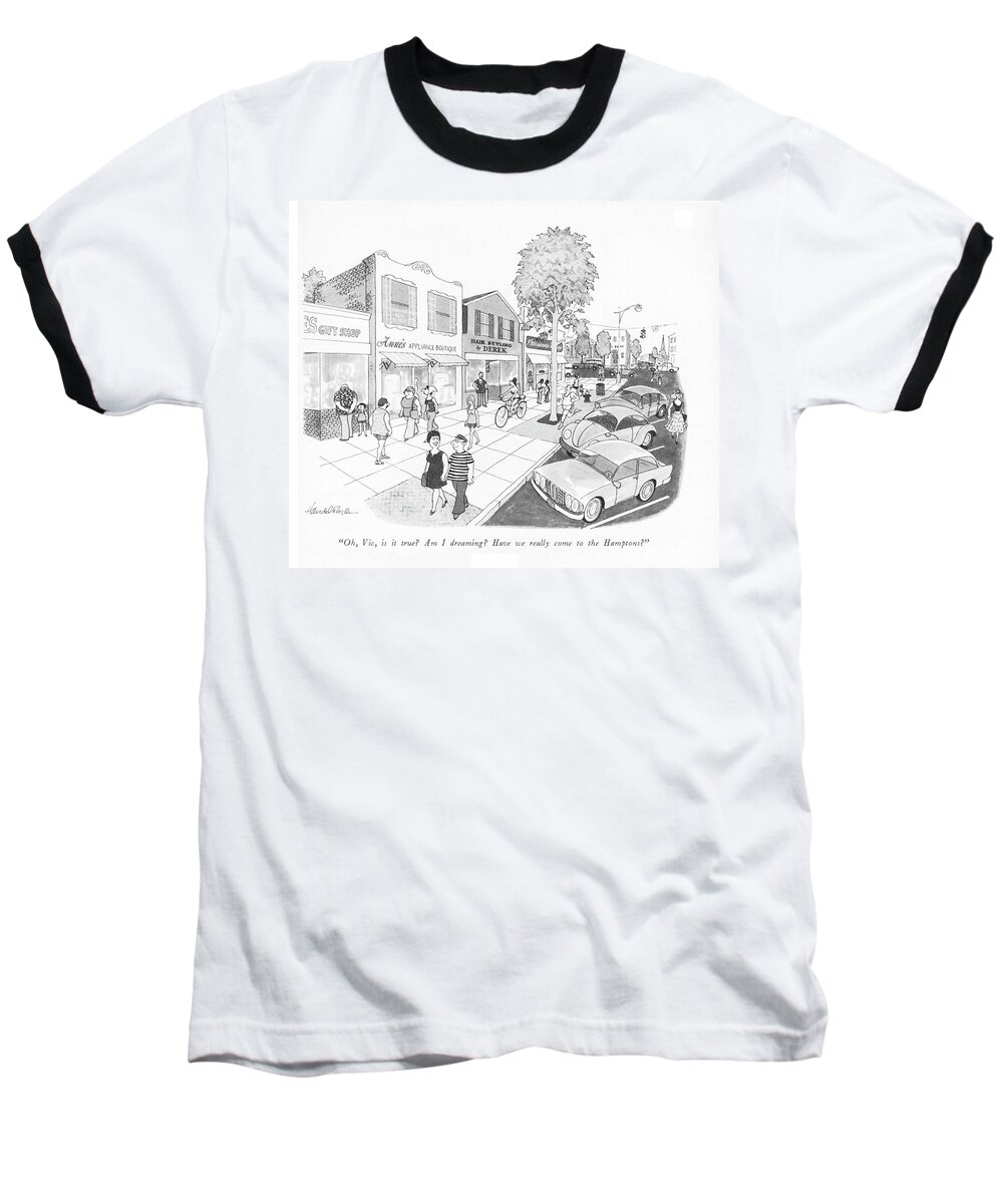 oh Baseball T-Shirt featuring the drawing Am I Dreaming? by JB Handelsman