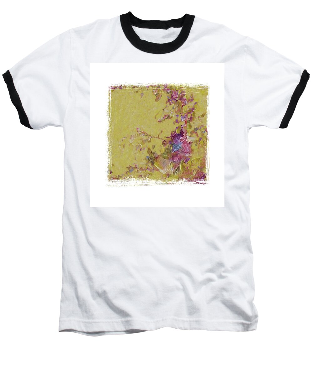 Abstract Baseball T-Shirt featuring the digital art That Spring Feeling by Mary Wolf