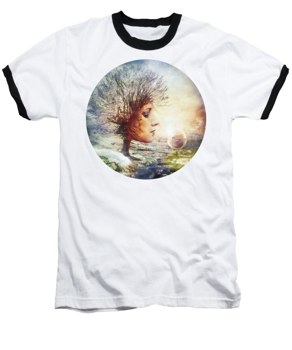 Mythology Baseball T-Shirt featuring the digital art Treasure by Mario Sanchez Nevado