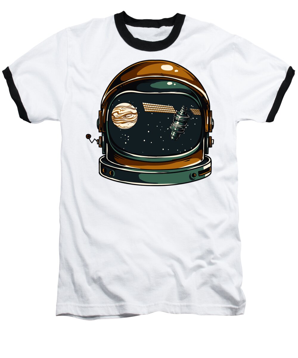 Spaceman Baseball T-Shirt featuring the digital art Astronaut by Jacob Zelazny