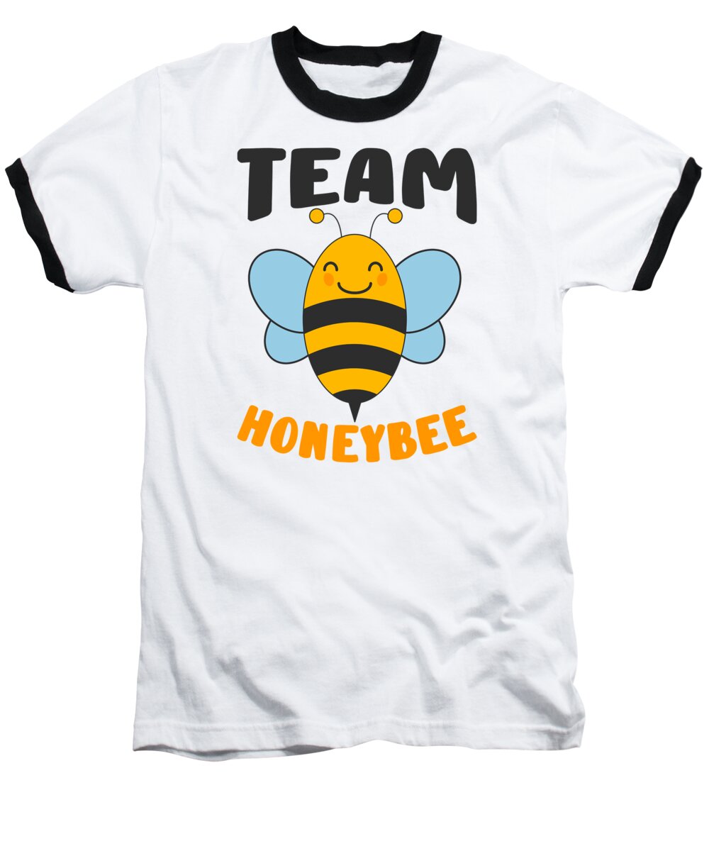Bee Lover Baseball T-Shirt featuring the digital art Bee Lovers Insects Beekeepers Bee Whisperers by Toms Tee Store