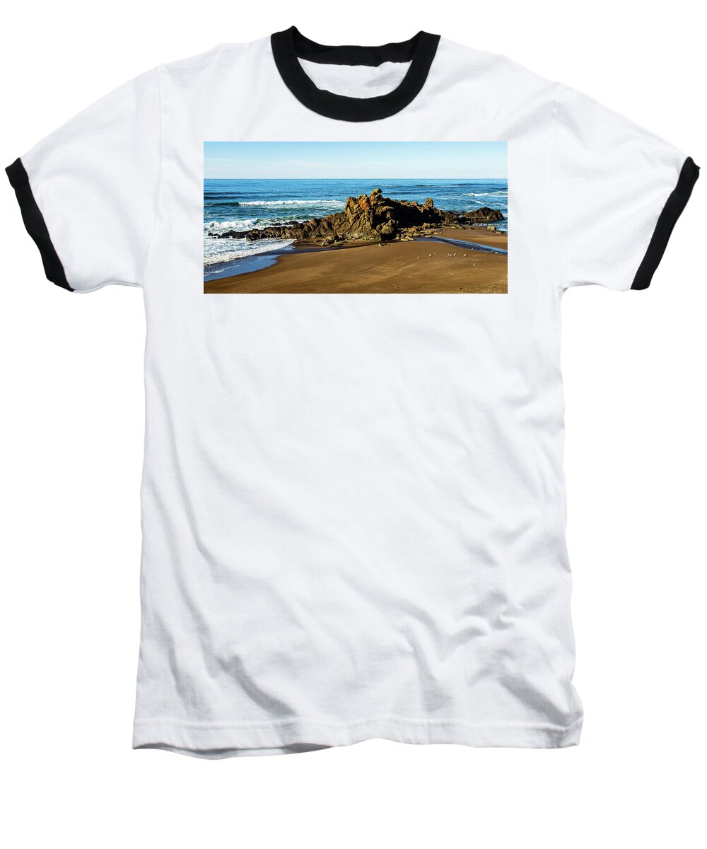 Landscape Baseball T-Shirt featuring the photograph Coast Of Oregon-1 by Claude Dalley