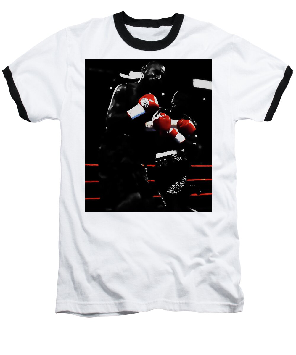 Diego Corrales Baseball T-Shirt featuring the mixed media Diego Corrales by Brian Reaves