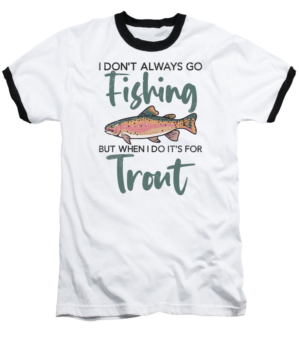 Fisher Angler Rainbow Trout Fishing Kayak fishing Ringer T-Shirt