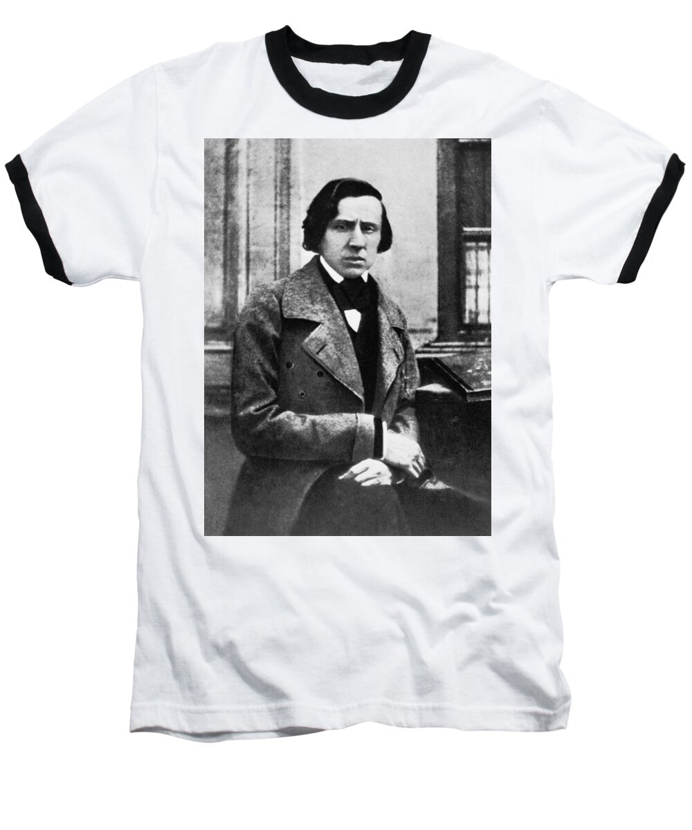 1849 Baseball T-Shirt featuring the photograph Frederic Chopin, 1849 by Granger