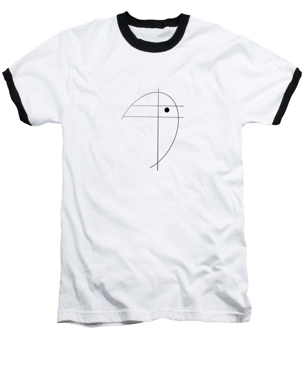 Geometry Baseball T-Shirt featuring the drawing Least by Bill Owen