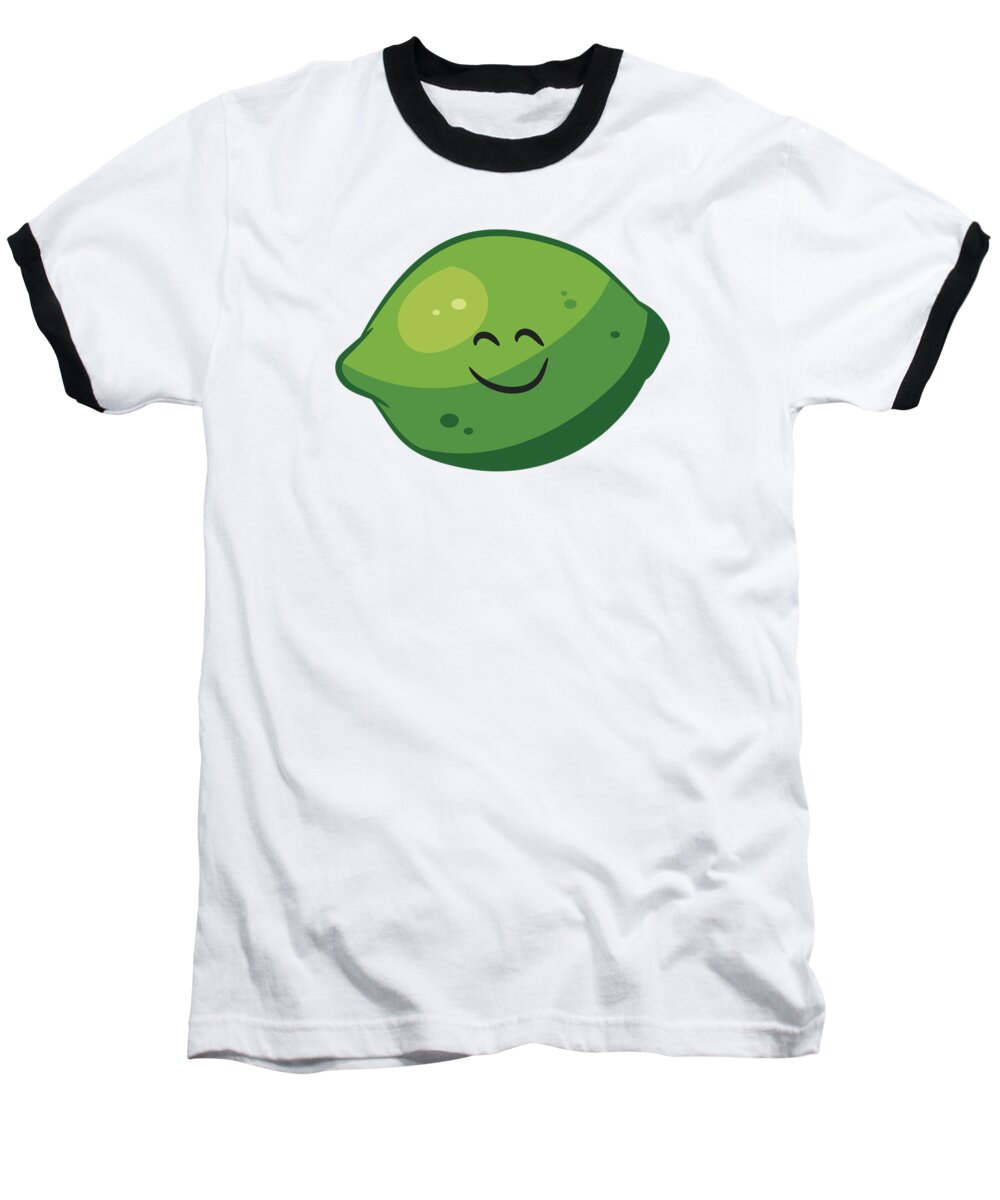 Lime Baseball T-Shirt featuring the tapestry - textile Lime Halloween Costume Funny Citrus Halloween Costume Lime by EQ Designs