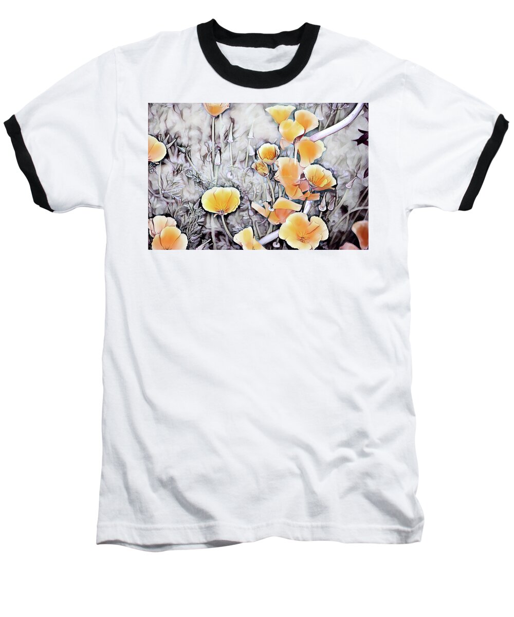 Meadow Baseball T-Shirt featuring the painting Meadow #3 by Patricia Piotrak