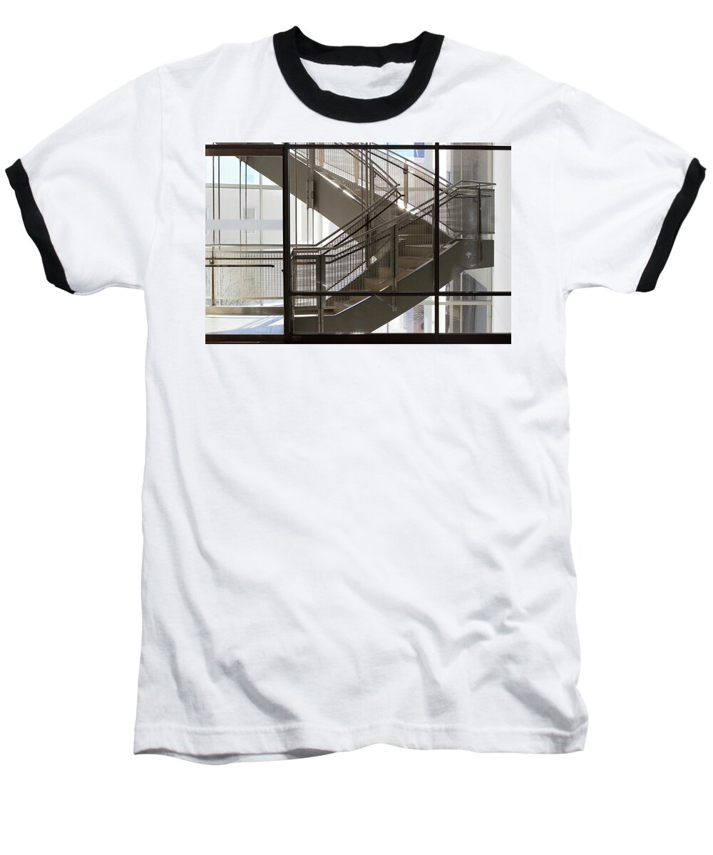 Staircase Baseball T-Shirt featuring the photograph Modern Staircase by Joseph Skompski