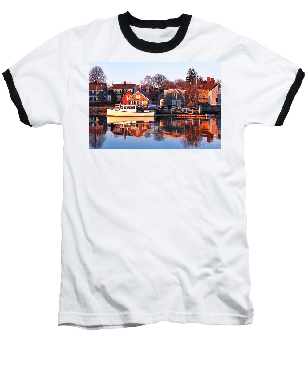 Portsmouth Baseball T-Shirt featuring the photograph Portsmouth South End Sunrise by Eric Gendron