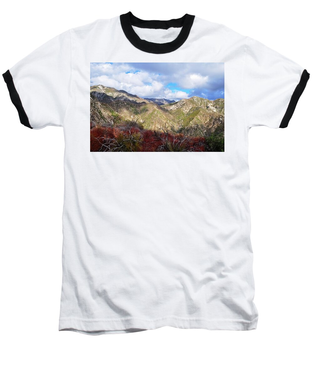 Angeles National Forest Baseball T-Shirt featuring the photograph San Gabriel Mountains National Monument by Kyle Hanson