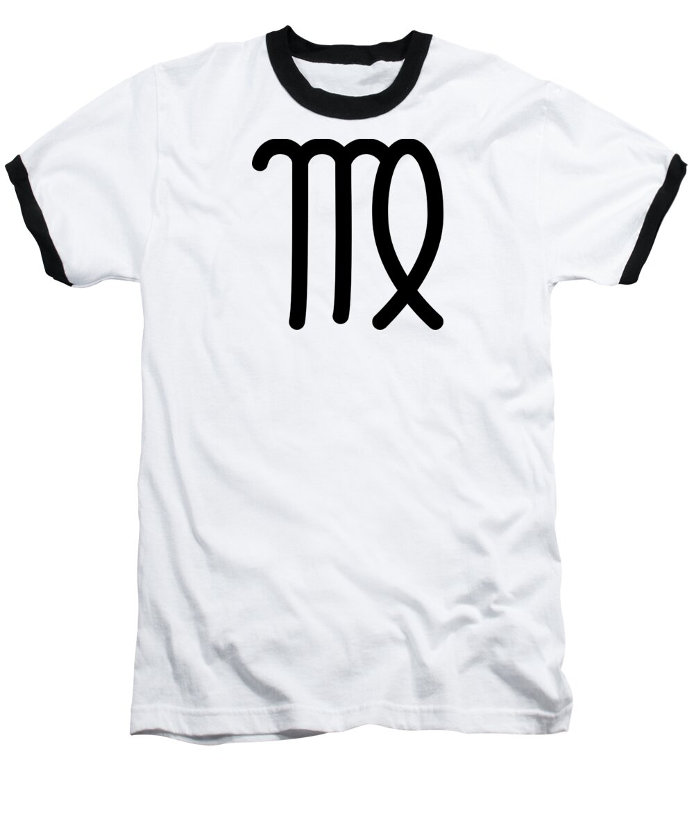 Zodiac Symbol Baseball T-Shirt featuring the digital art Virgo by Glenn Scano
