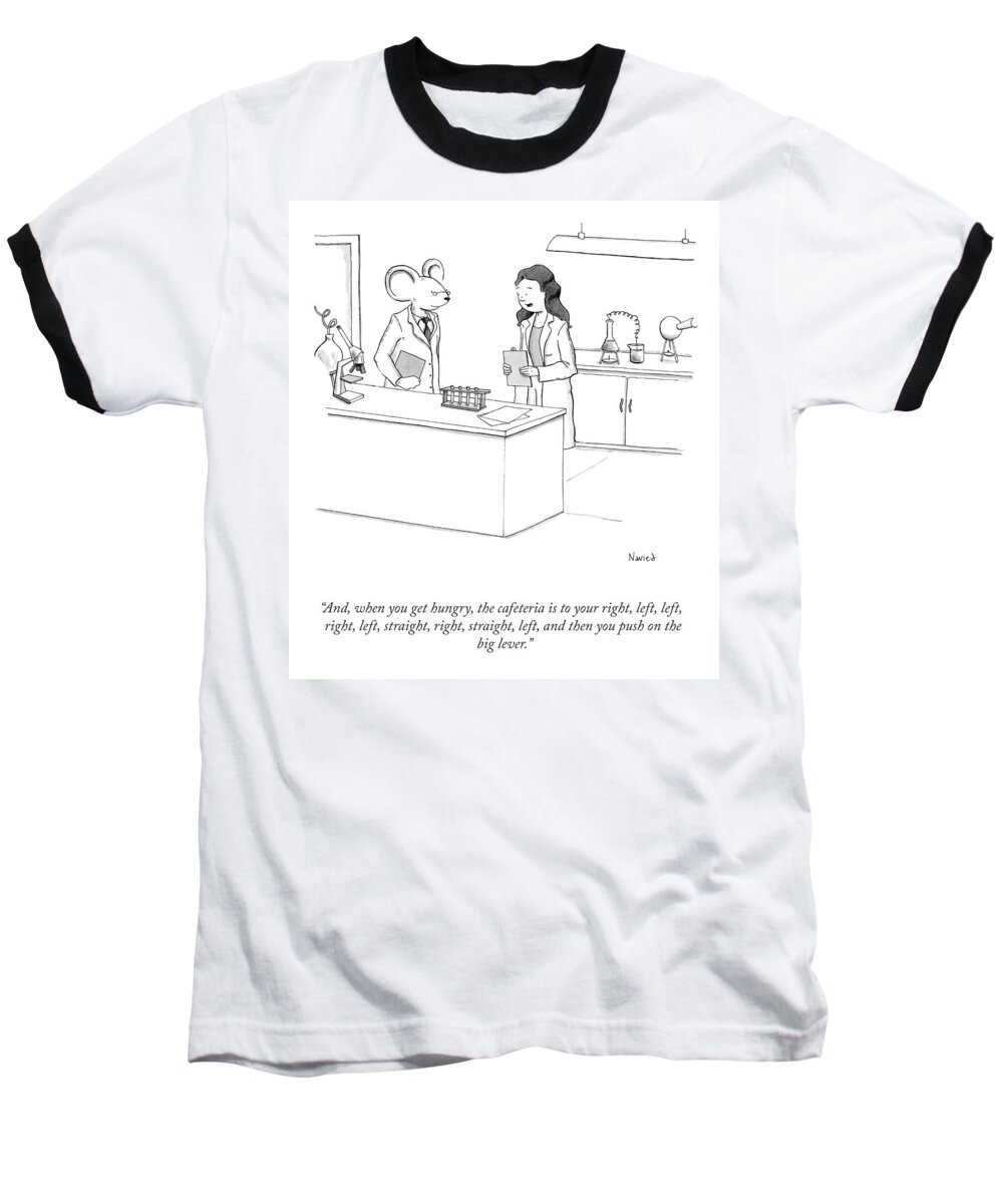 Cctk Baseball T-Shirt featuring the drawing When You Get Hungry by Navied Mahdavian