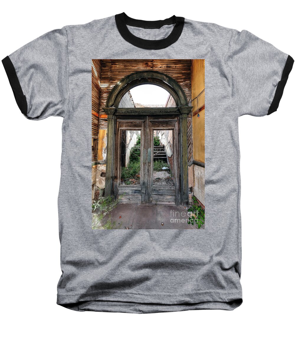 Jerome Baseball T-Shirt featuring the photograph 0707 Jerome Ghost Town by Steve Sturgill