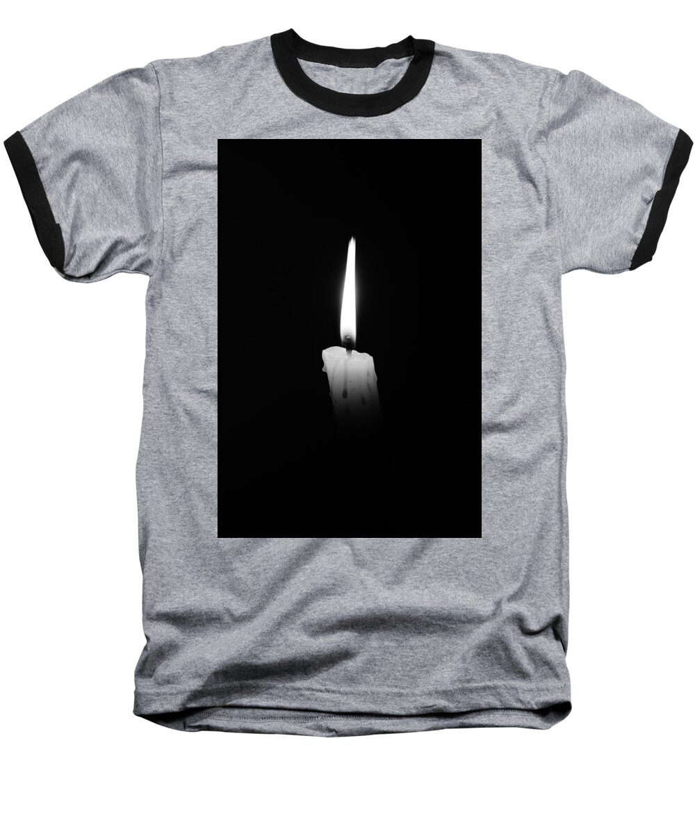 Candle Baseball T-Shirt featuring the photograph Candlelight Fantasia #3 by AM FineArtPrints