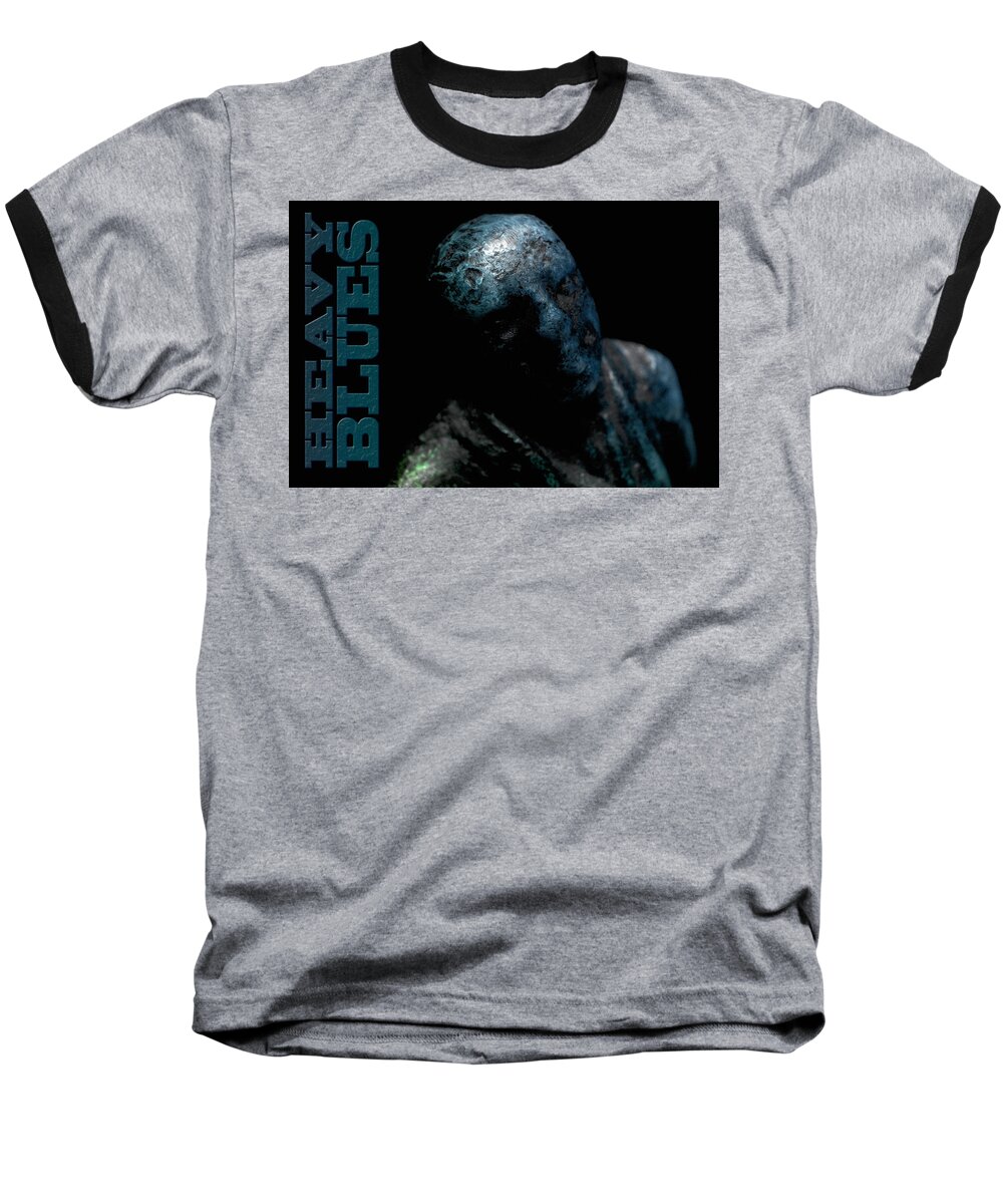 Blues Baseball T-Shirt featuring the photograph Heavy Blues by WB Johnston