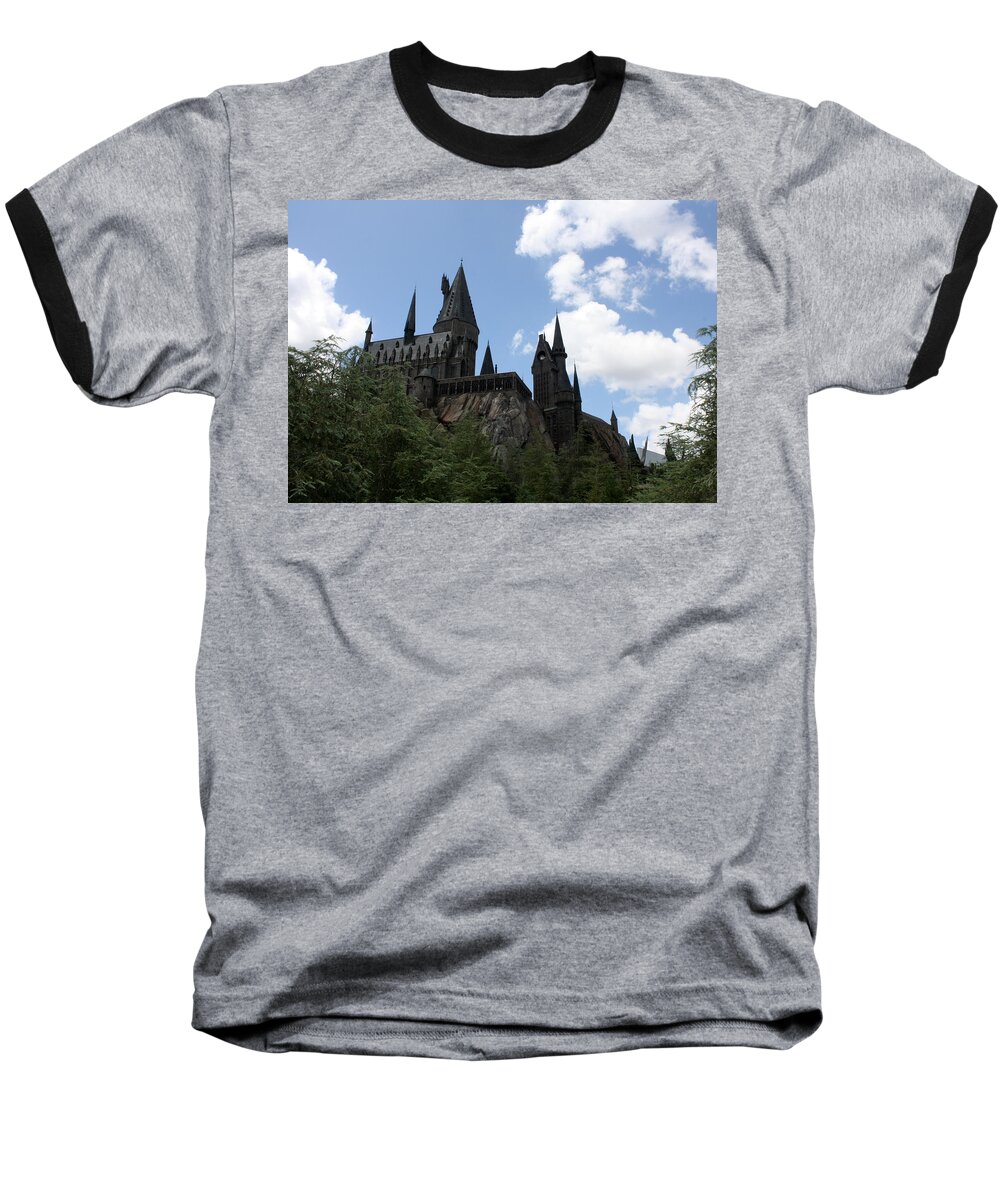 Islands Of Adventure Baseball T-Shirt featuring the photograph Hogwarts Castle #1 by David Nicholls