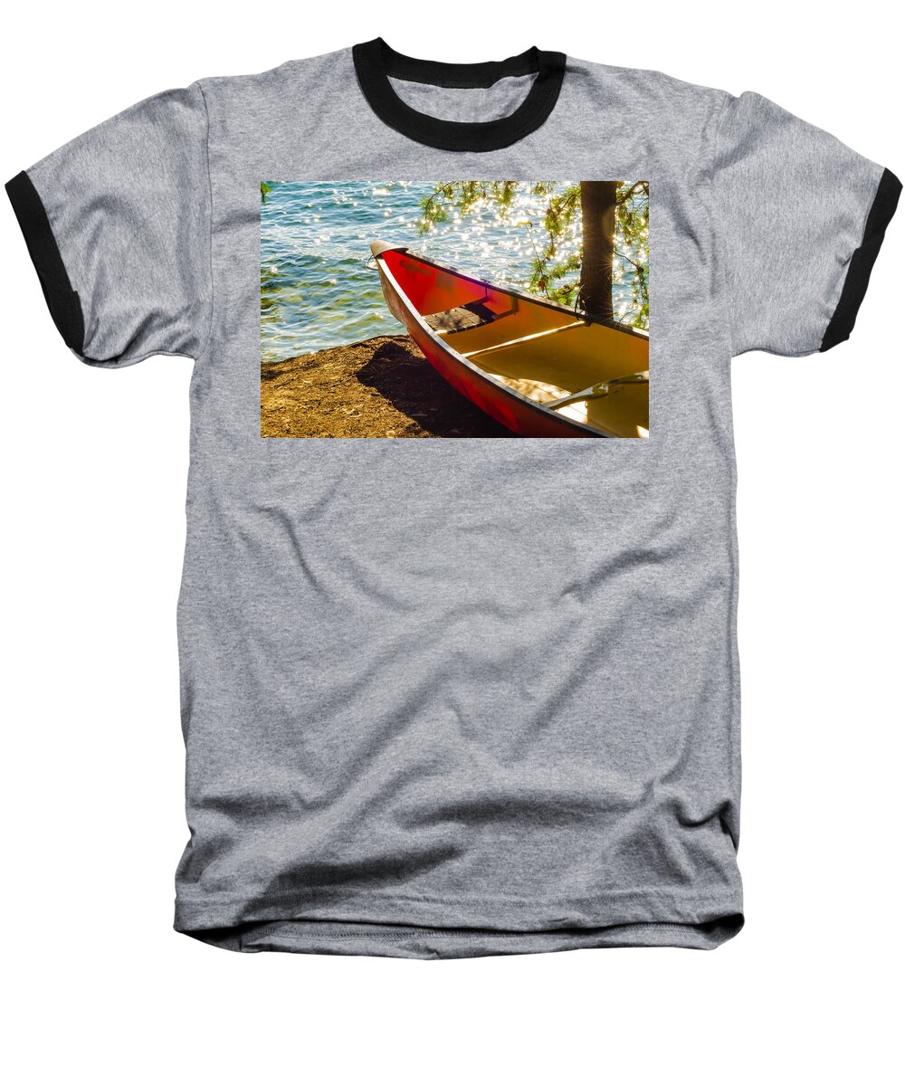 Activity Baseball T-Shirt featuring the photograph Kayak By The Water #1 by Alex Grichenko