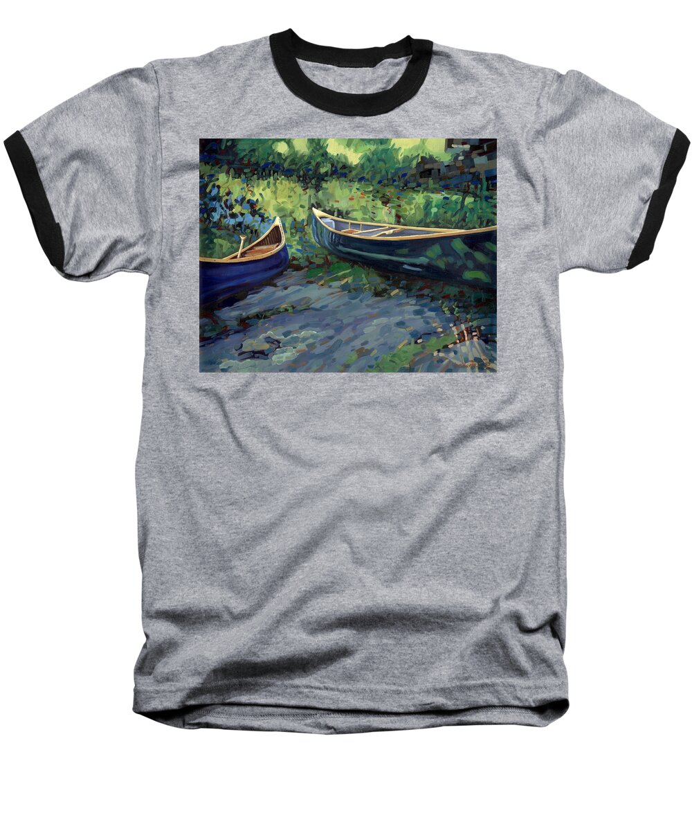 Chadwick Baseball T-Shirt featuring the painting Paradise #1 by Phil Chadwick