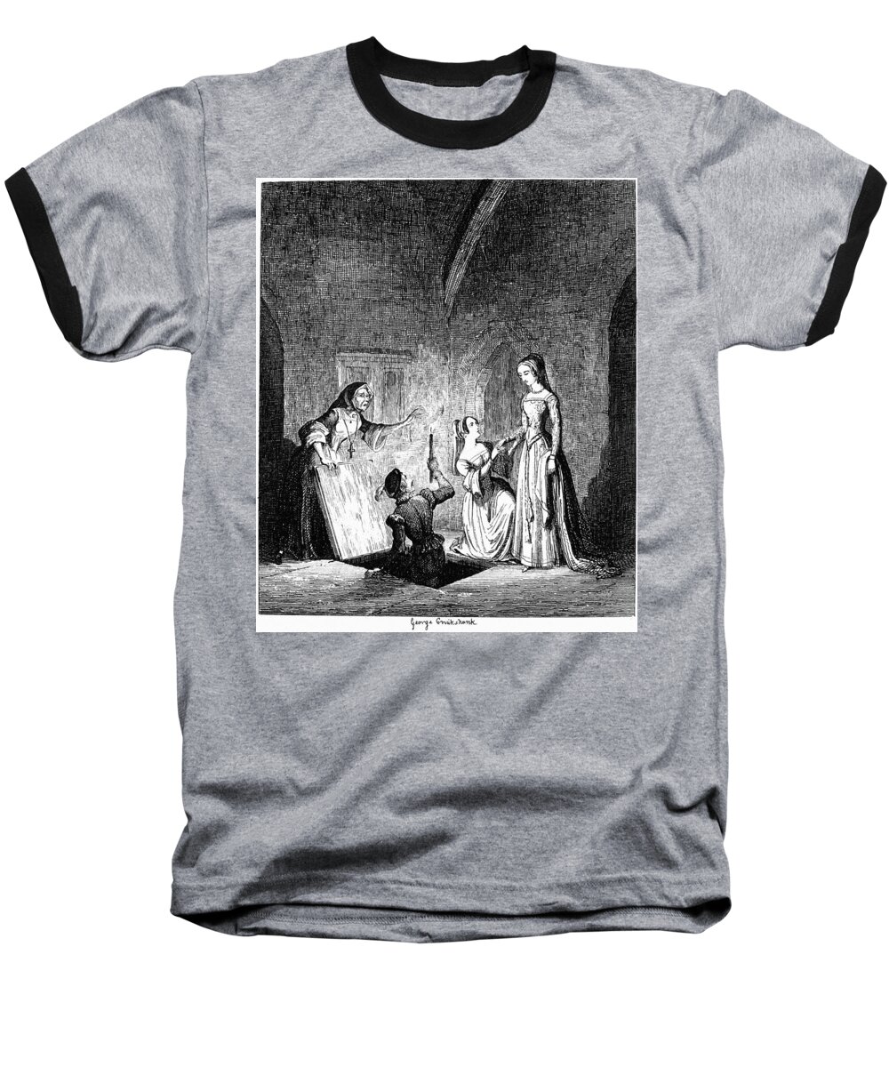 16th Century Baseball T-Shirt featuring the painting Lady Jane Grey (1537-1554) #10 by Granger